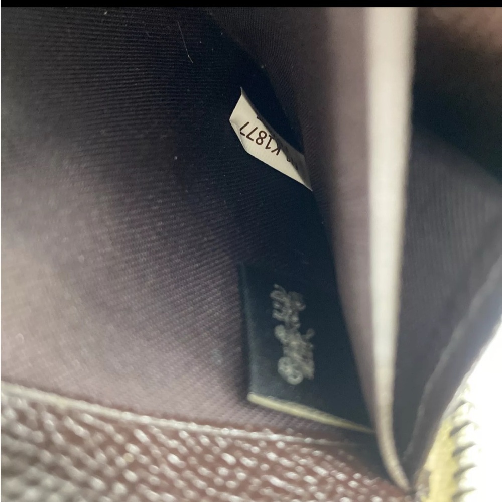 Coach Heart Bandana Rivets wallet Crossgrain leather - Picture 8 of 9